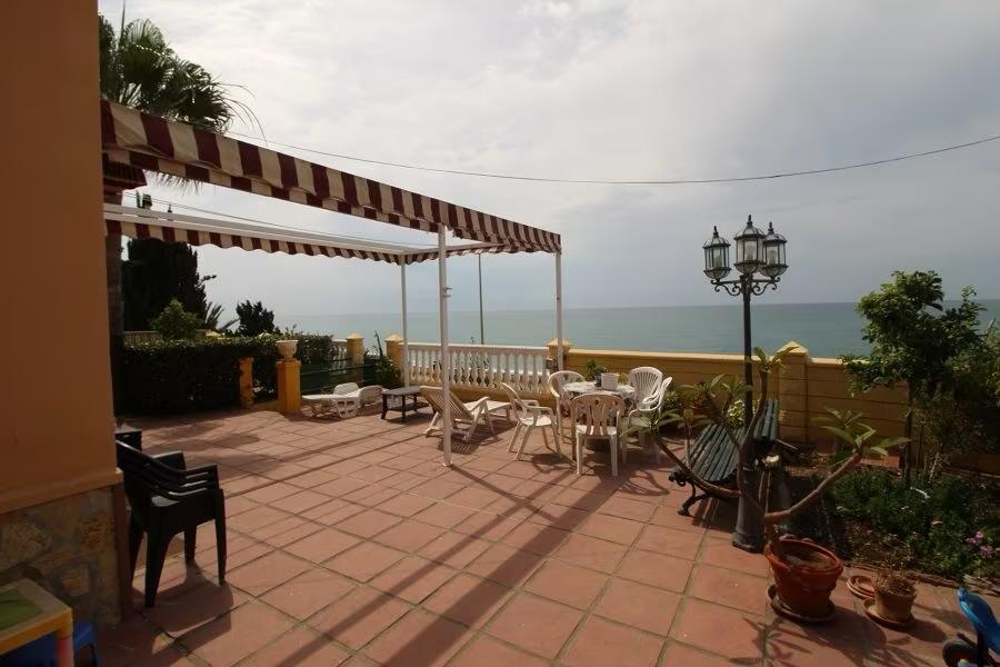 Beachfront Villa in Benajarafe with Large Urban Plot