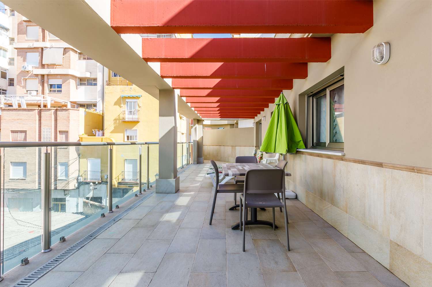 Apartment with large terrace in the center of Torre del Mar, two bedrooms, two bathrooms