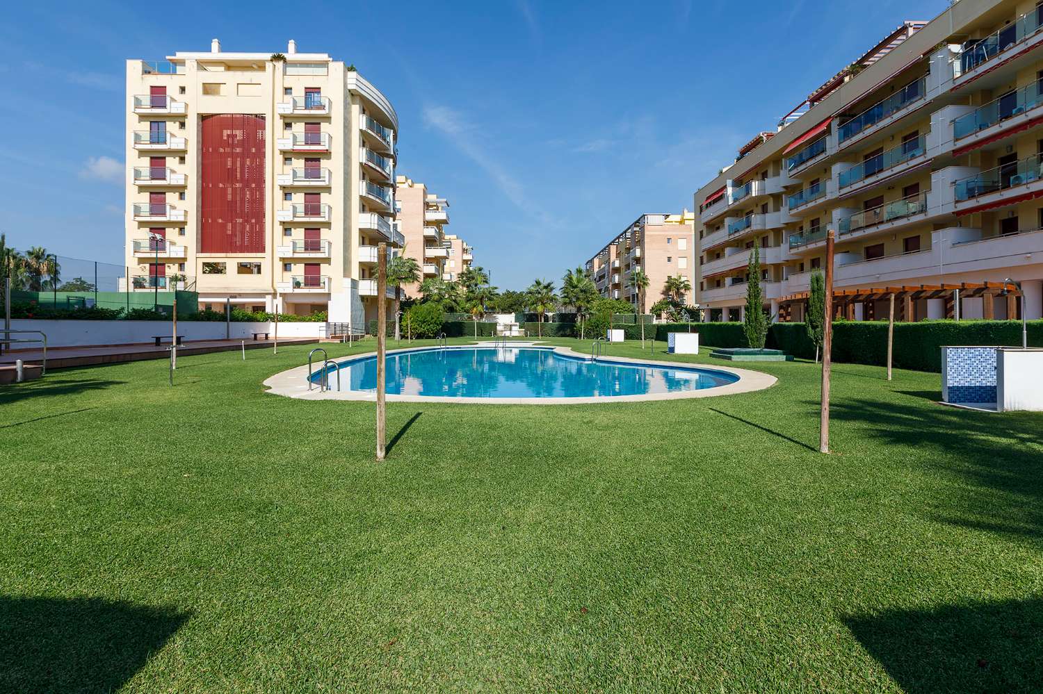 Apartment mit zwei Schlafzimmern Torre del Mar, neuer Bereich, Klimaanlage und Pool