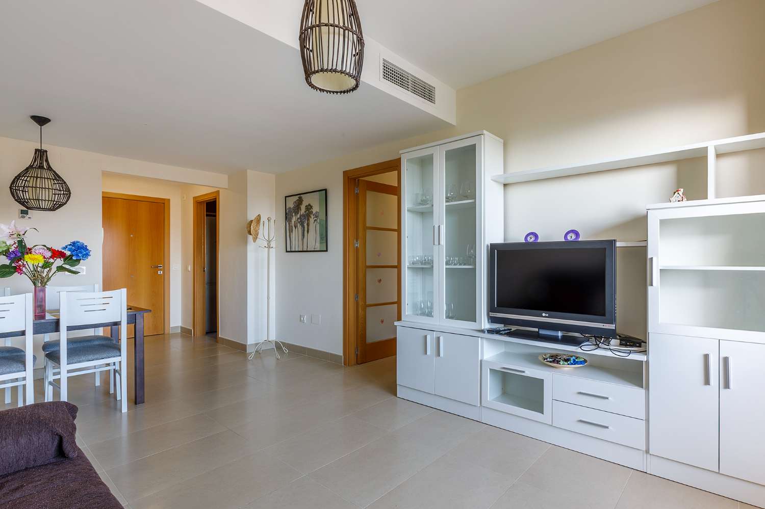 Tvårumslägenhet Torre del Mar nytt område, luftkonditionering och pool