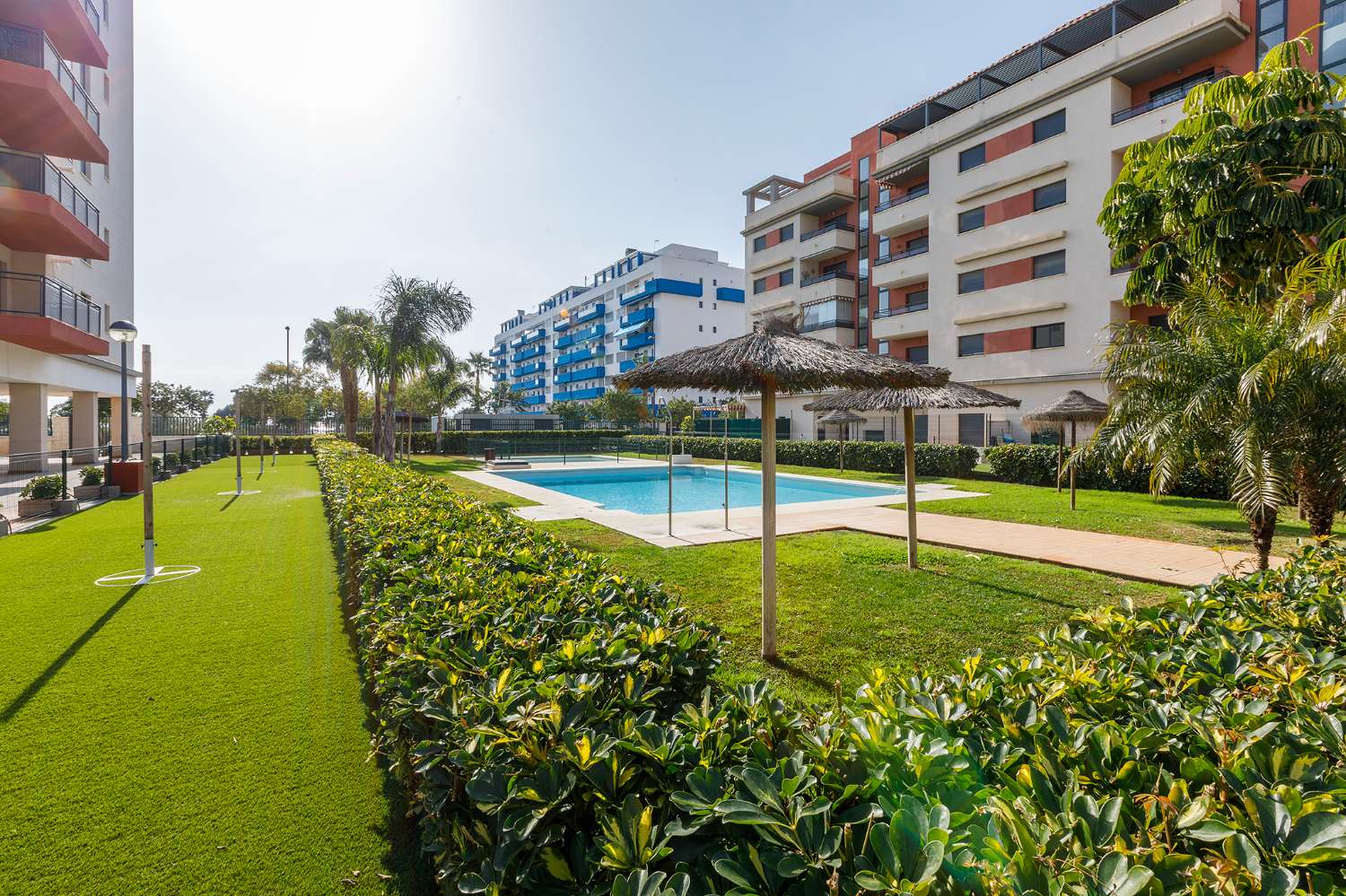 Two bedroom apartment in the new area of Torre del Mar, with parking space, wifi and community pool