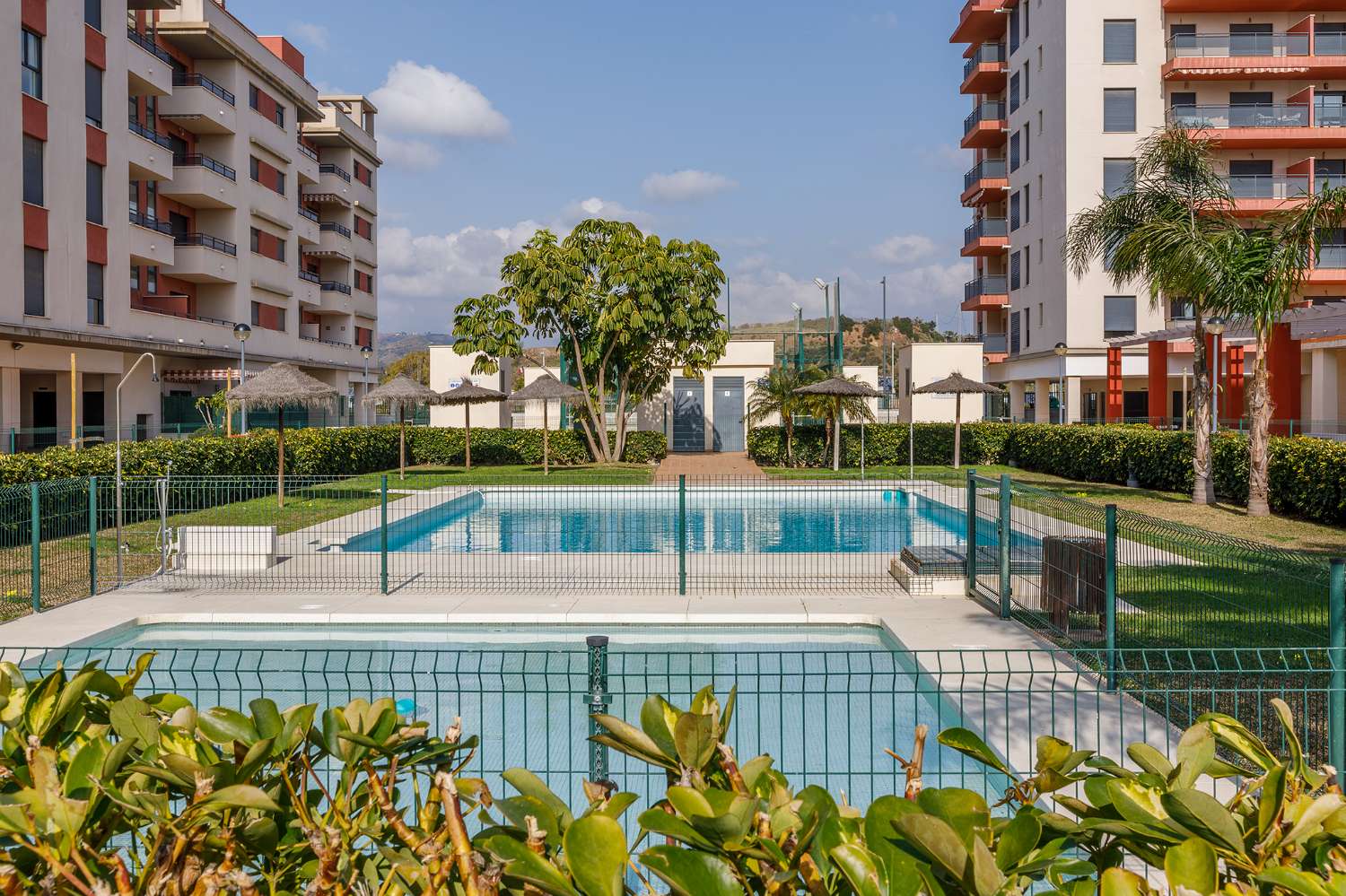 Two bedroom apartment in the new area of Torre del Mar, with parking space, wifi and community pool
