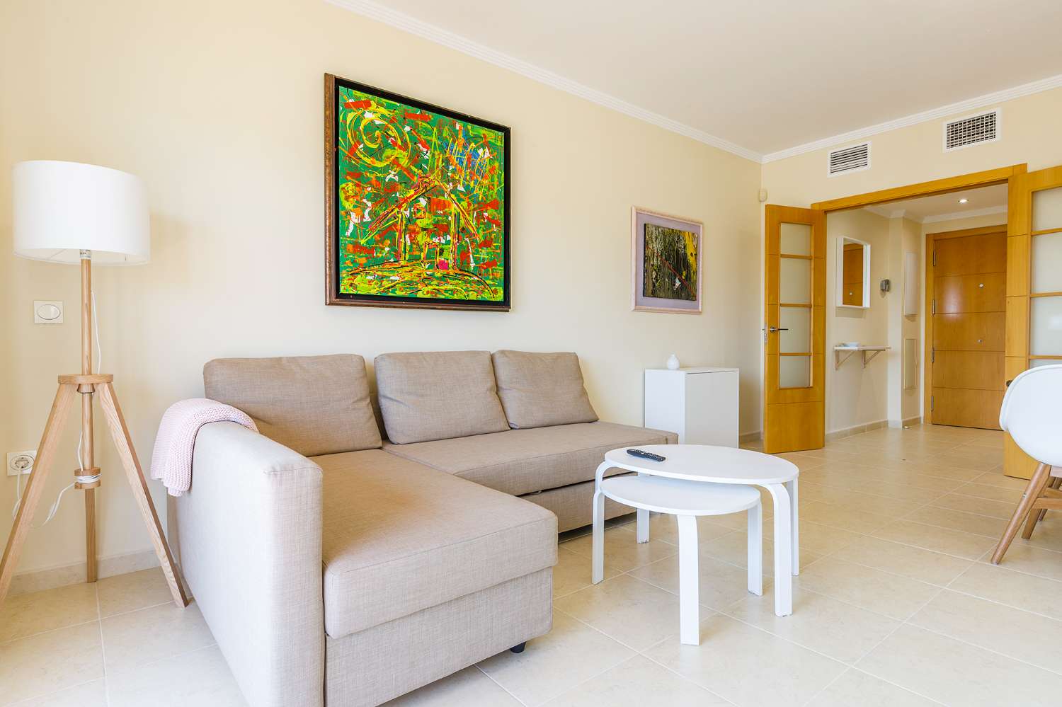 Two bedroom apartment in the new area of Torre del Mar, with parking space, wifi and community pool