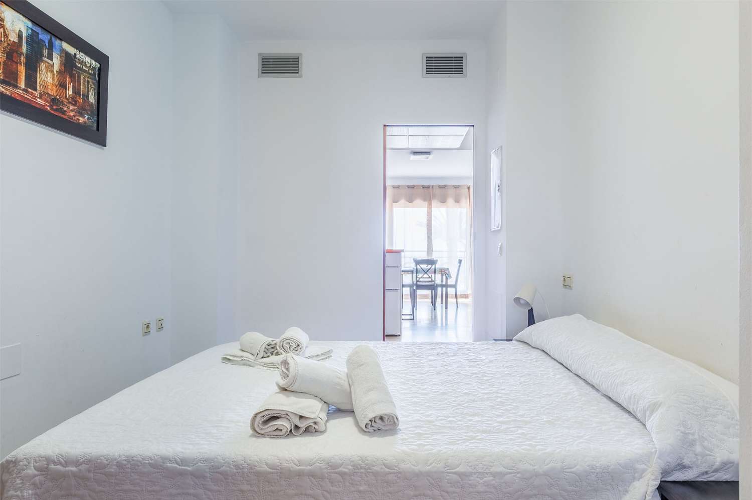 Lägenhet med ett sovrum, första raden i småbåtshamnen i La Caleta
