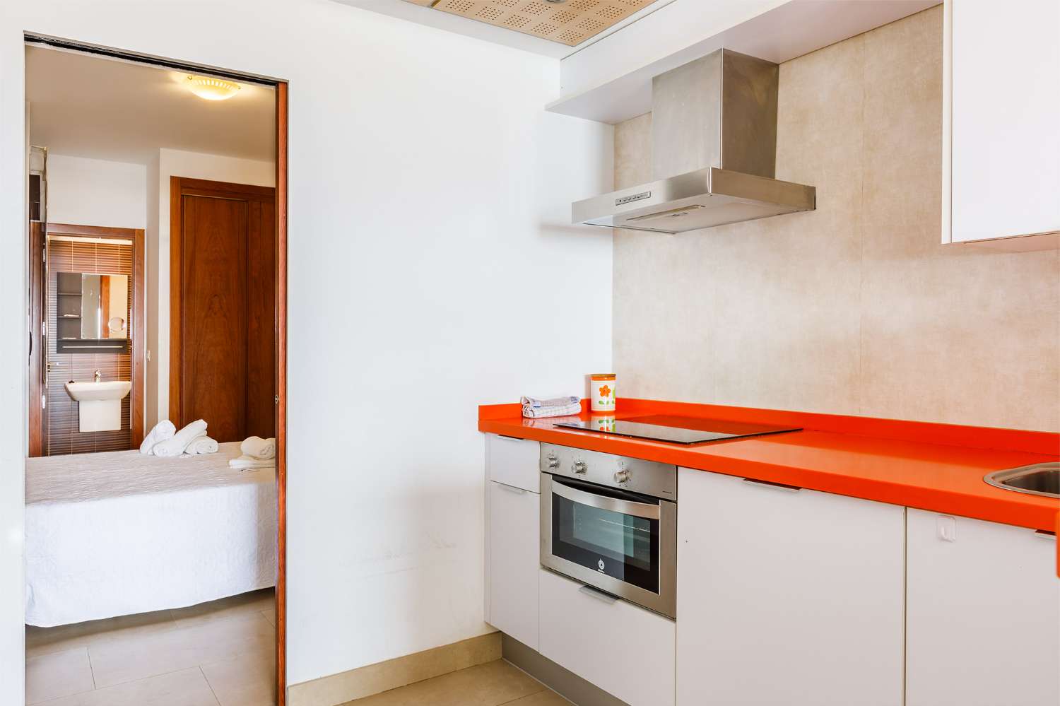 Appartement d&#39;une chambre, première ligne de la marina de La Caleta