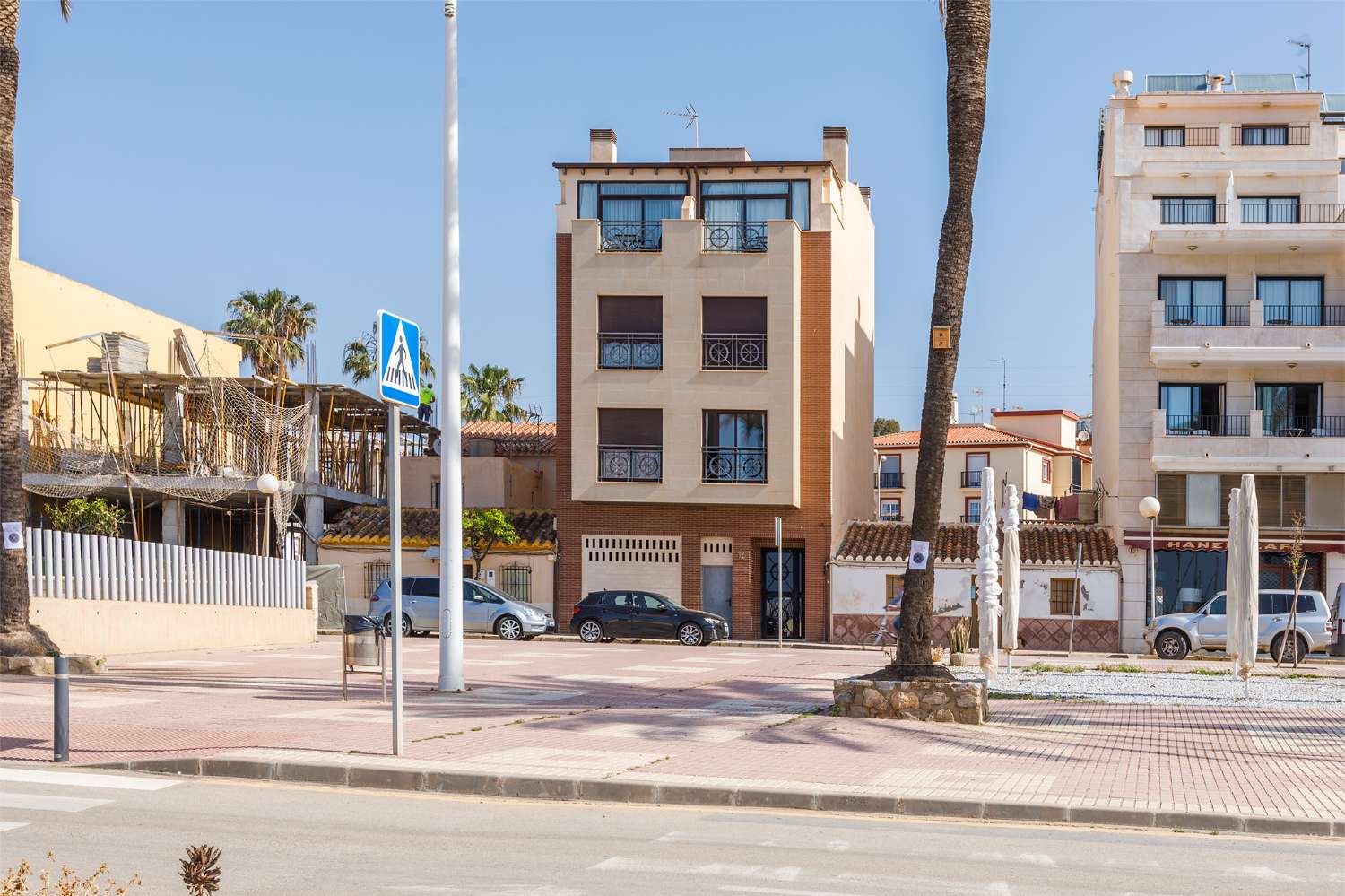 Penthouse mit einem Schlafzimmer, Terrasse und Blick auf den Yachthafen von La Caleta und das Meer