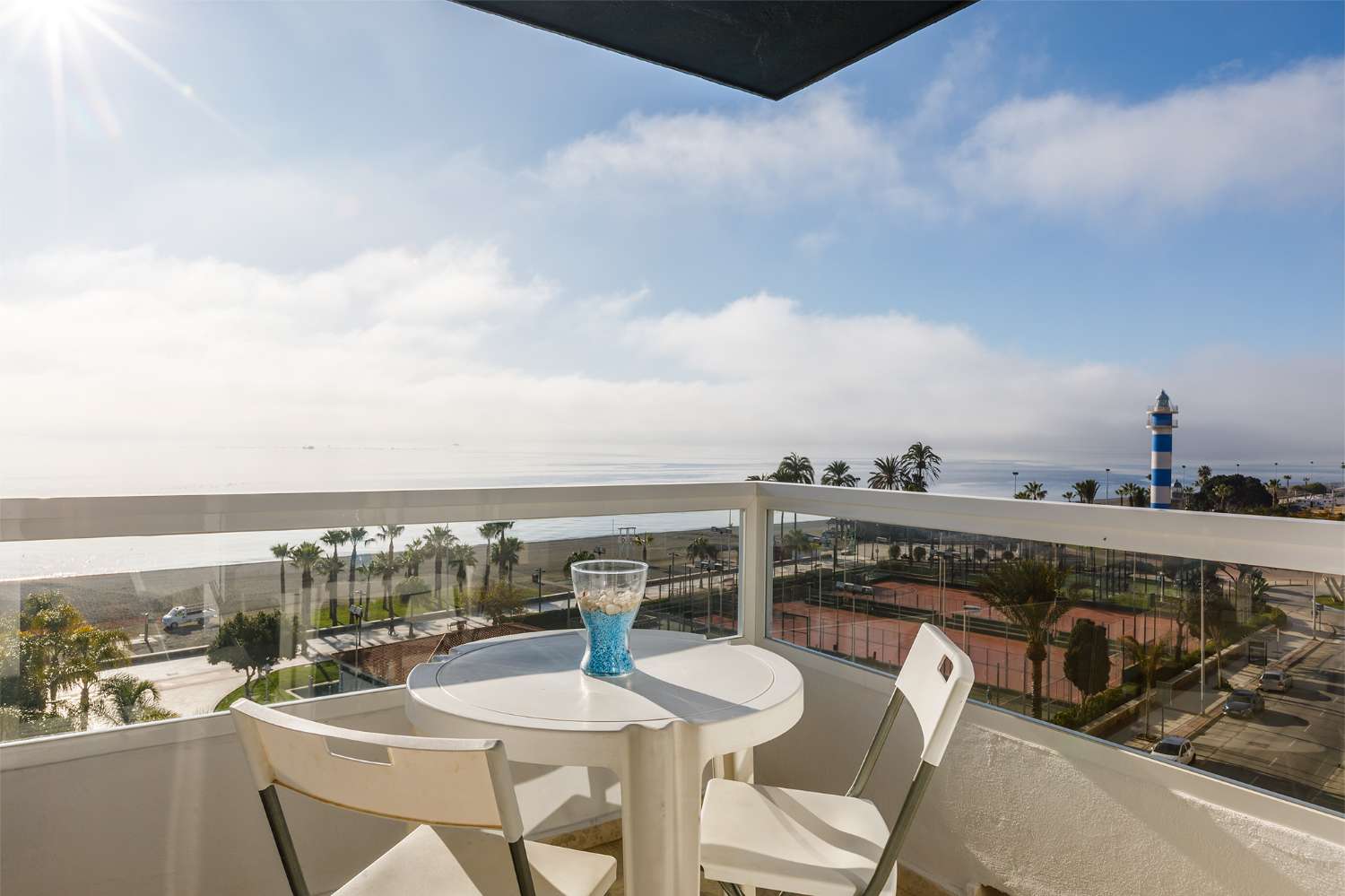 Beachfront apartment, Torre del Mar Lighthouse area, for winter