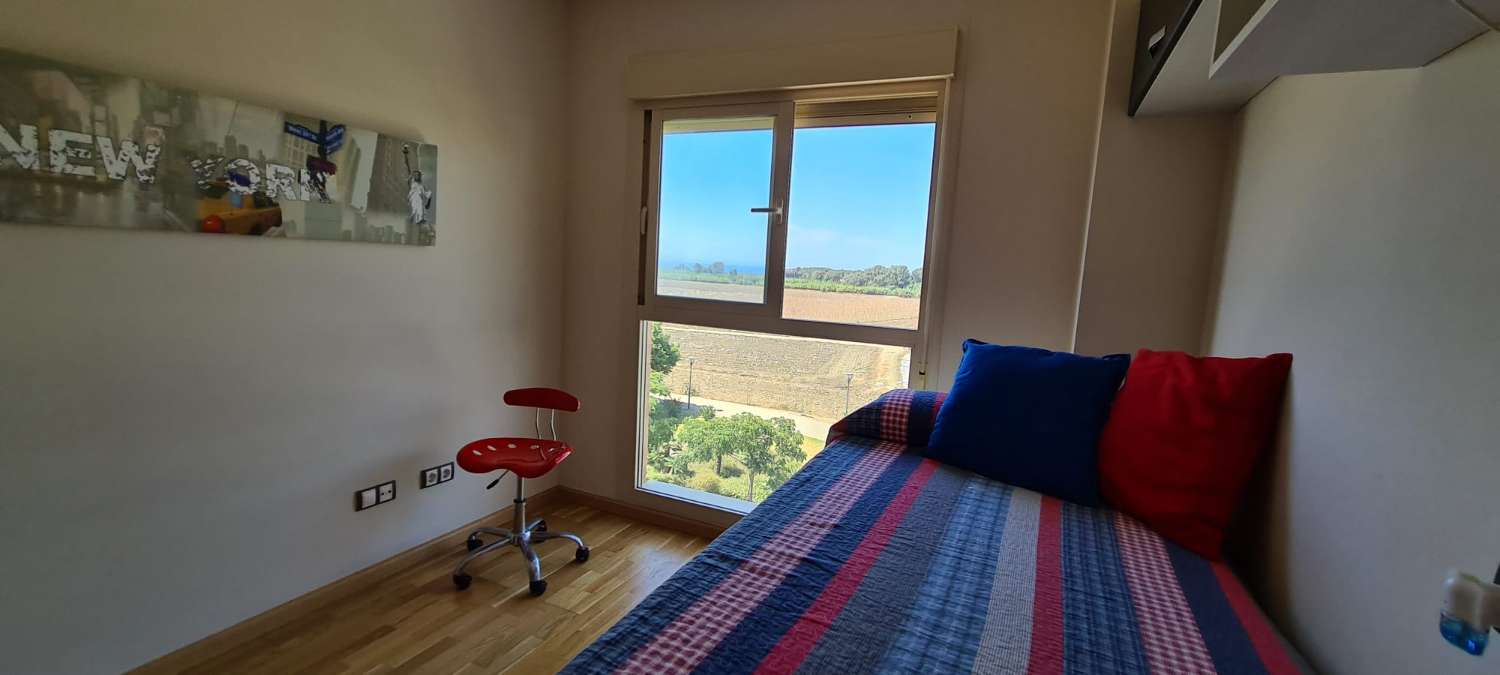 Three bedroom apartment, in residential with pool. Very good views. available for winter