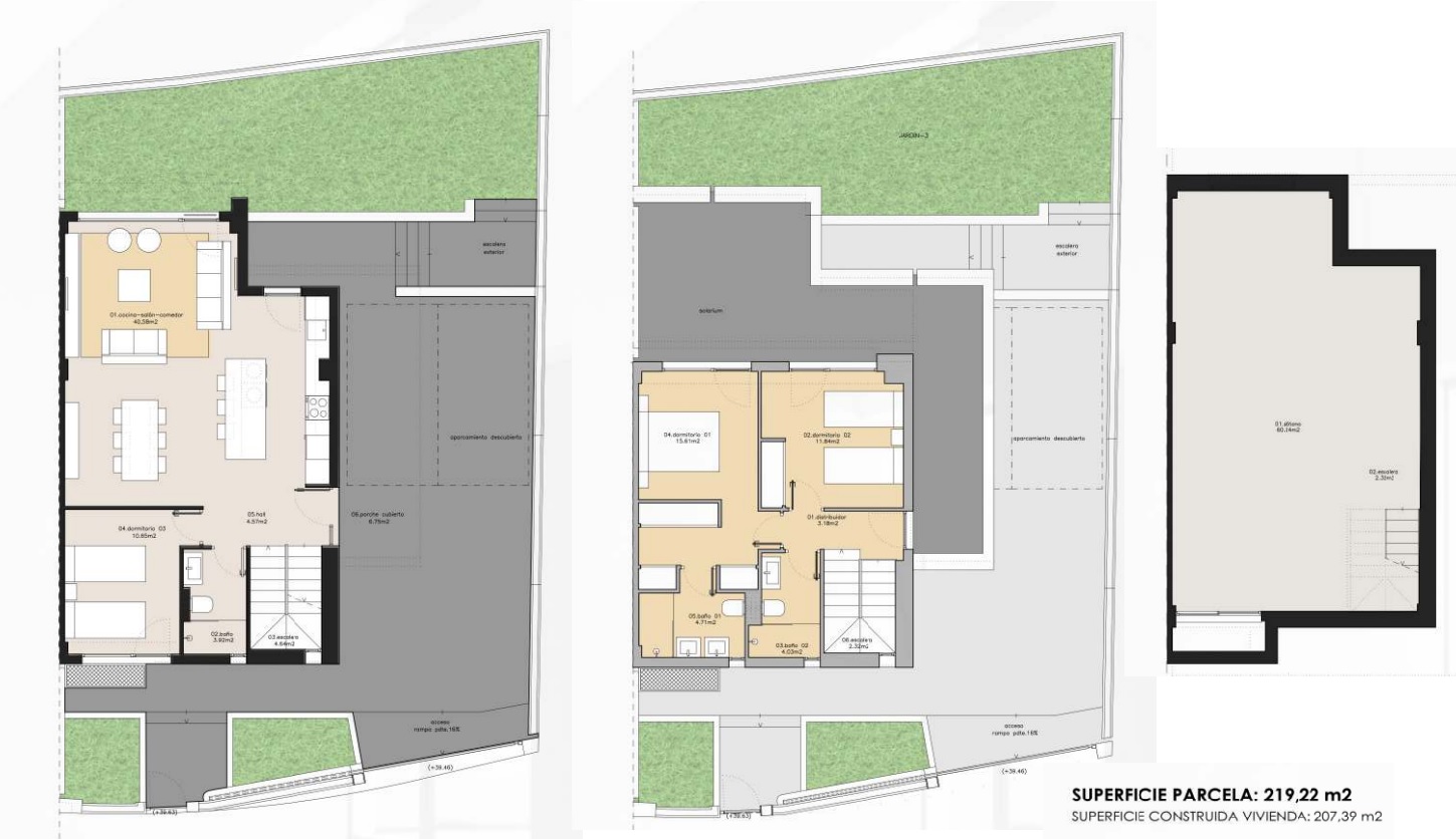 Casas de obra nueva en Viña Málaga