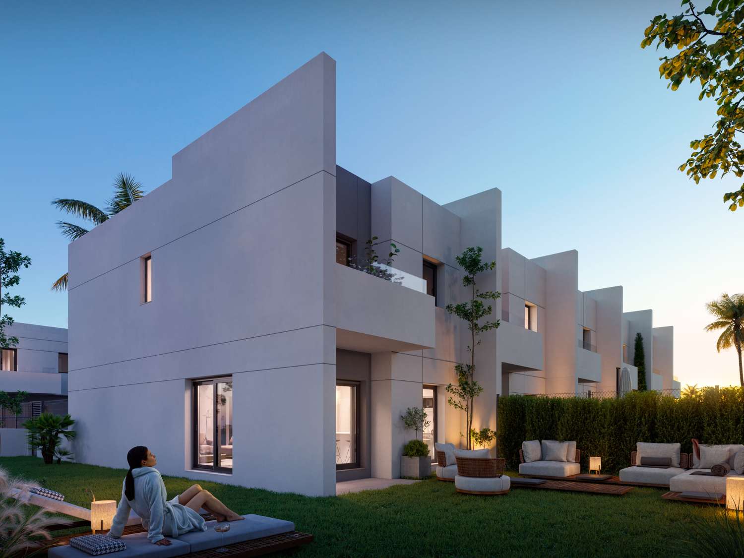 Townhouses of new construction in Caleta de Velez