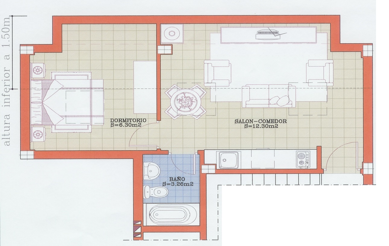 Apartamento de 1 dormitorio junto al mar en Calle Levante, Torre del Mar