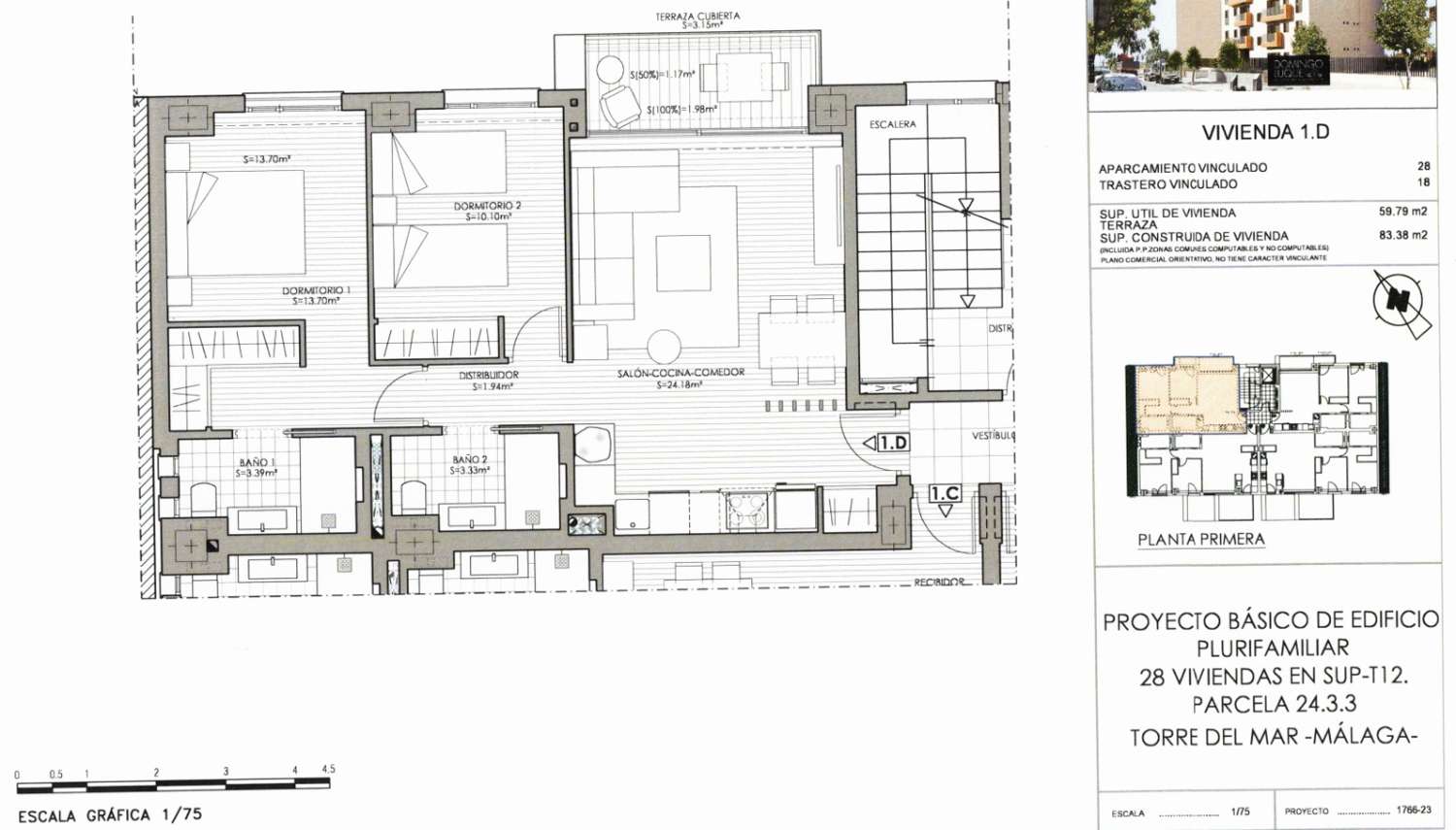 Nouveaux appartements de 1 et 2 chambres à Torre del Mar