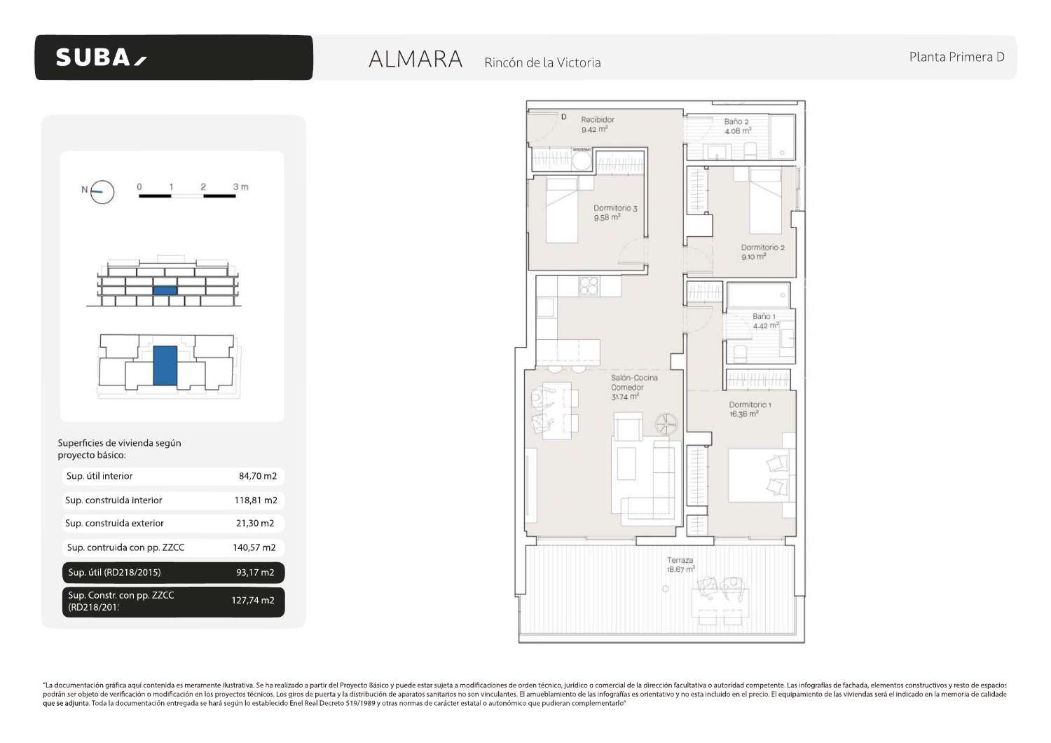 Apartamento en venta en Torre de Benagalbón (Rincón de la Victoria)